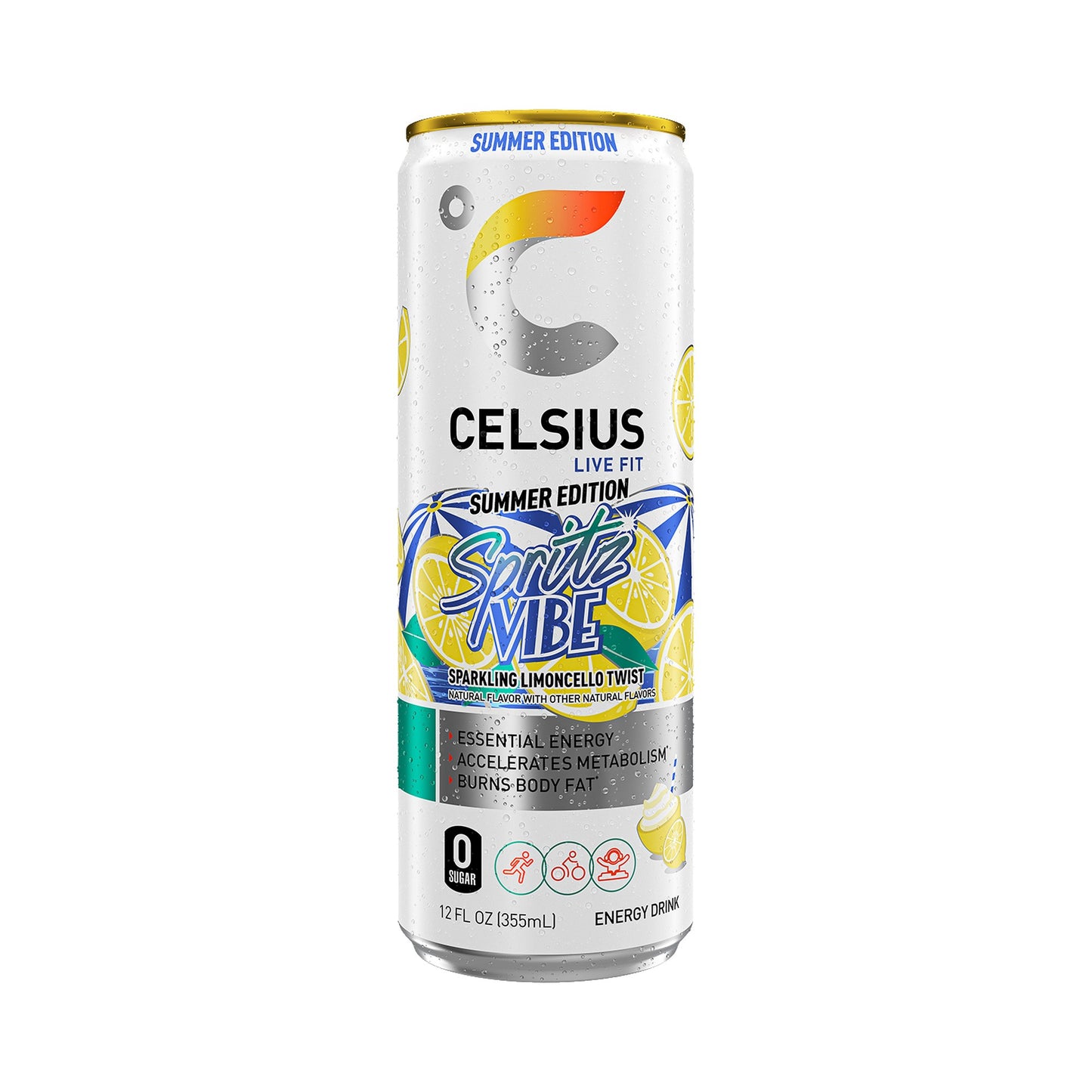 celsius spritz vibe summer edition limoncello twist