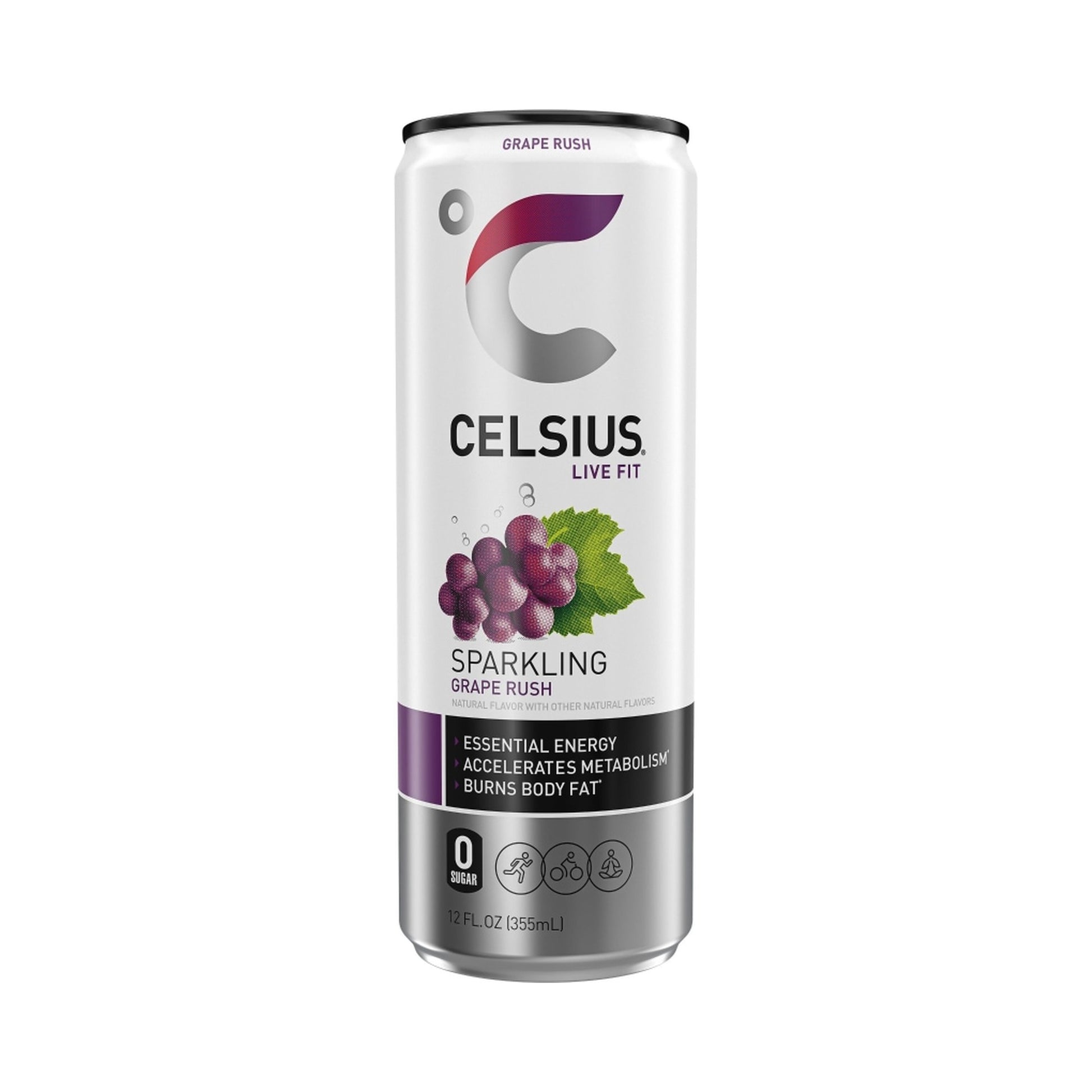 celsius sparkling grape rush