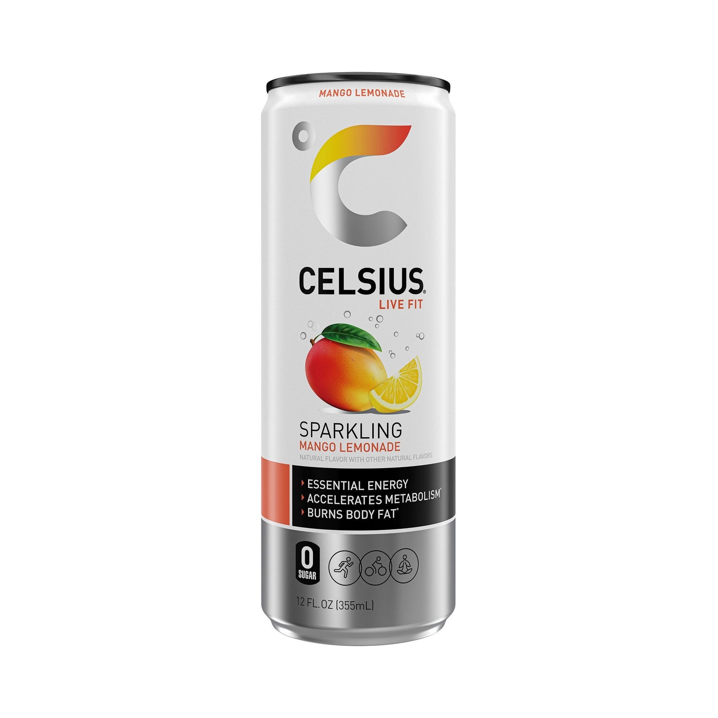celsius sparkling mango lemonade