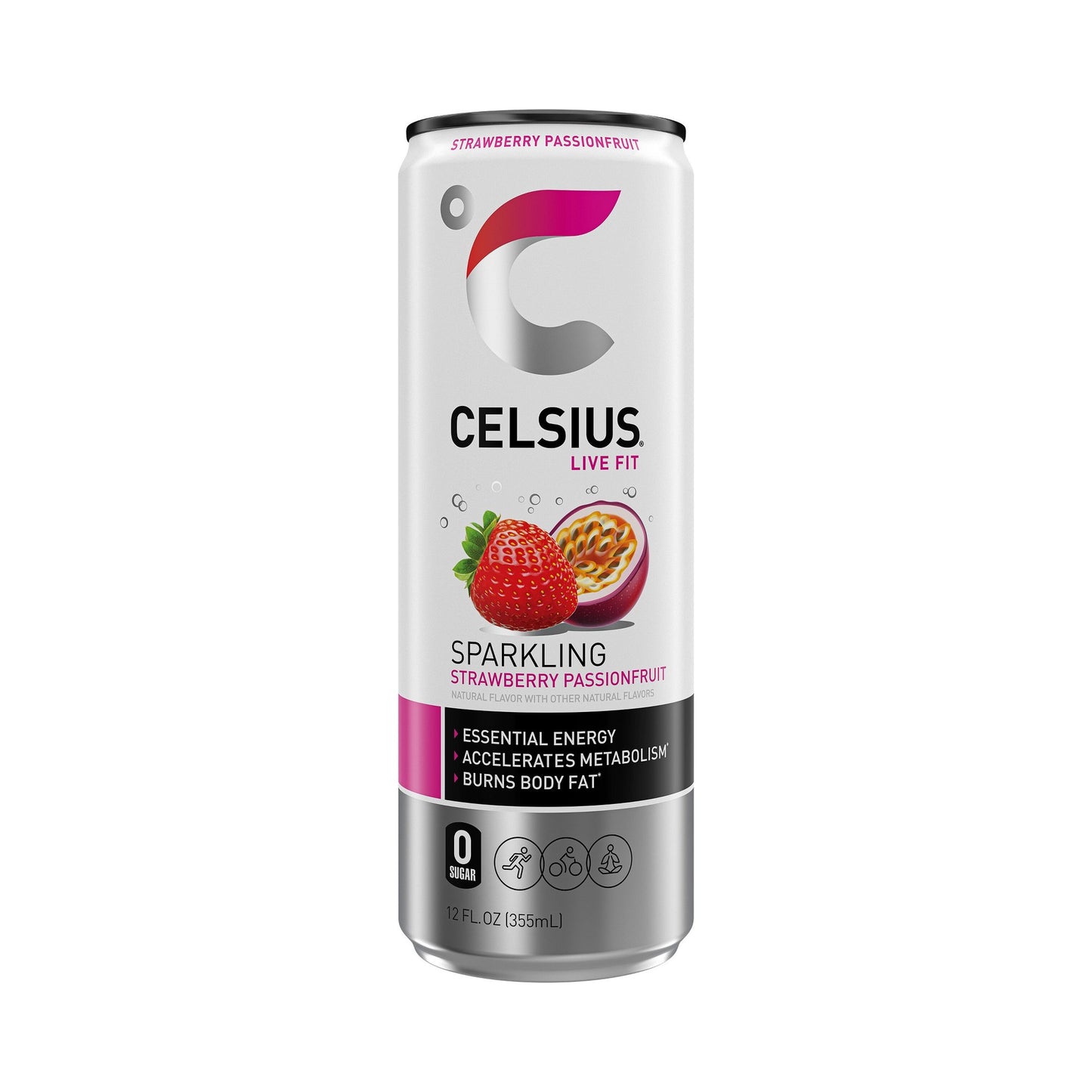 celsius sparkling strawberry passionfruit